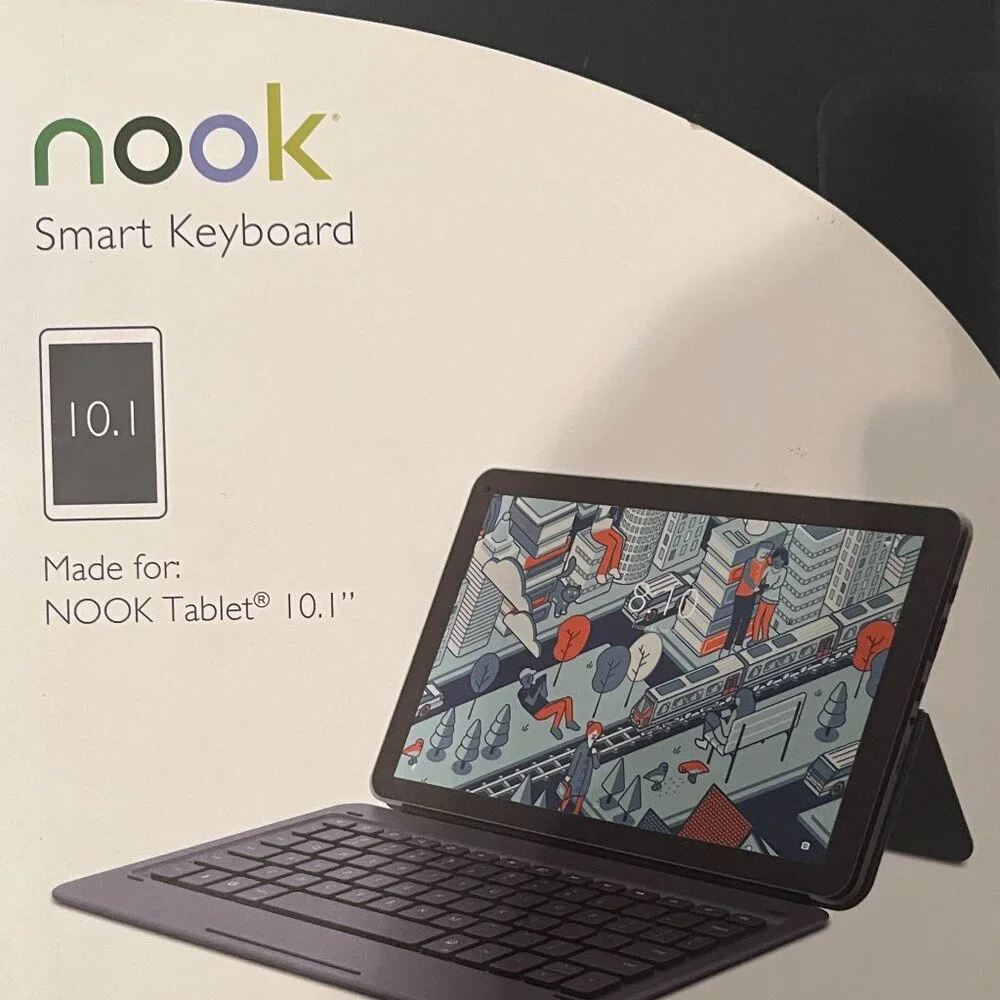 Barnes &‎ Noble Nook Cover Stand Black -Samsung Galaxy Tab E Nook Case (new/x)